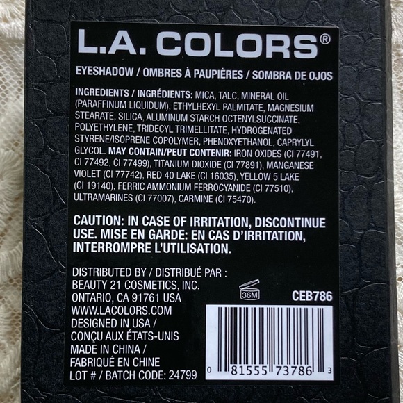 New 2 Sets Micro Travel Eyeshadow Pallets LA Color - Picture 8 of 8